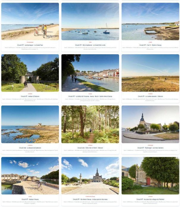 visuel circuits et voies cyclables u00a9 OTI baie de quiberon tourisme