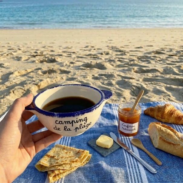 camping la plage - la trinite sur mer - plage kervilen