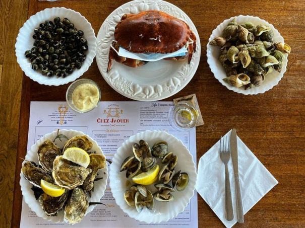 Restaurant de fruits de mer à La Trinité sur Mer © Chez jaouen
